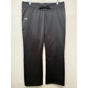 Under Armour Women's Semi-Fitted Sweat Pants, Black, Large